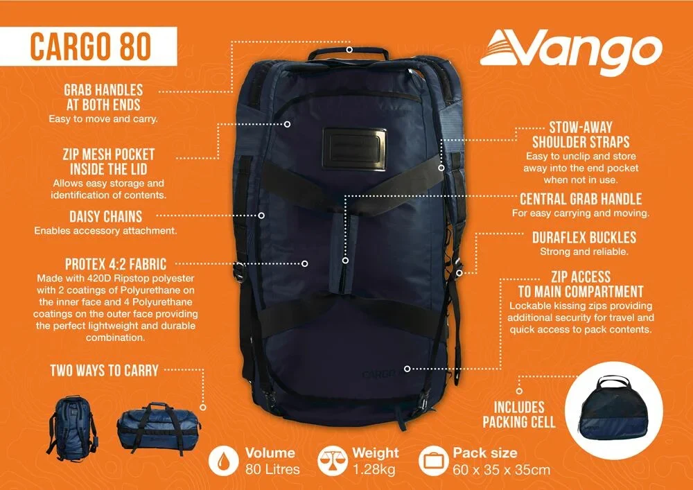Cargo 80 Travel Bag - Image 3