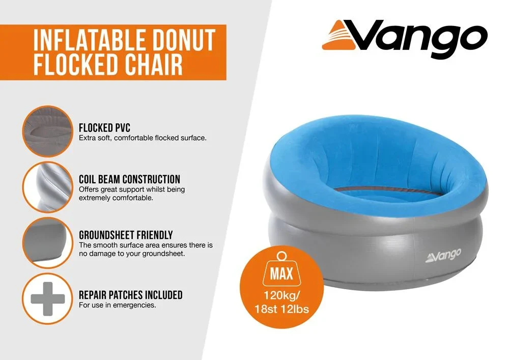 Inflatable Donut Flocked Chair - Image 6