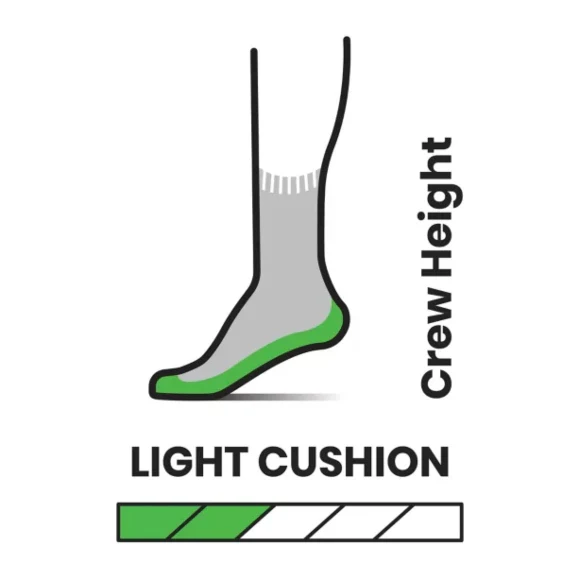 Men's Hike Light Cushion Crew Socks - Image 4