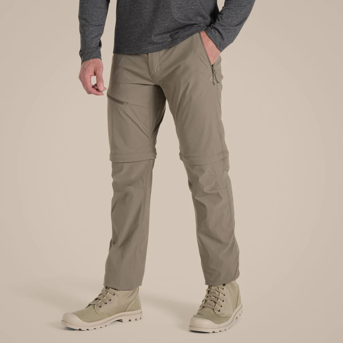 Men's NosiLife Pro Convertible III Trousers Pebble - Image 2