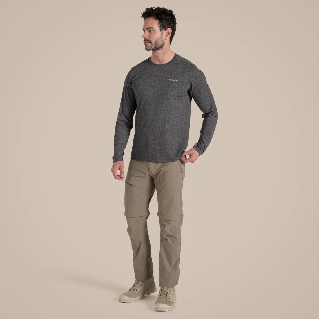 Men's NosiLife Pro Convertible III Trousers Pebble - Image 4