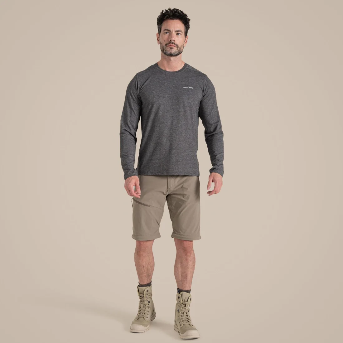 Men's NosiLife Pro Convertible III Trousers Pebble - Image 7
