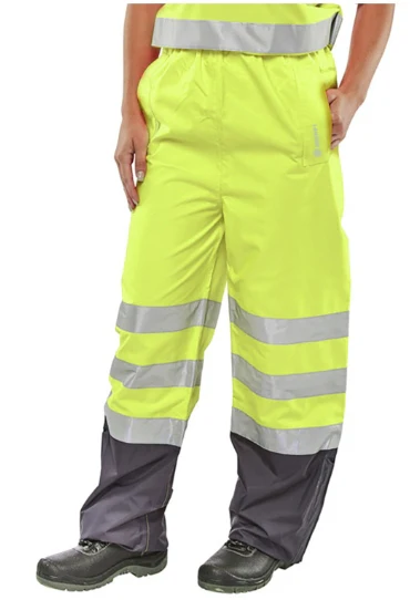 Unisex Belfry Two-Tone Hi-Vis Waterproof Trousers - Image 2
