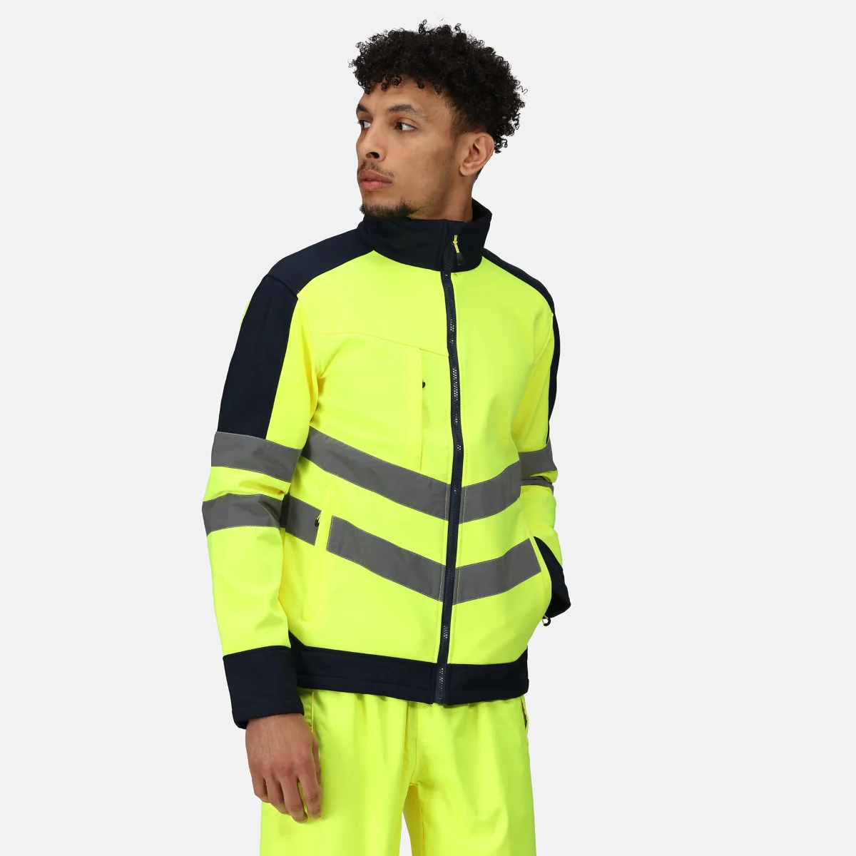 Unisex Hi-Vis Pro 3-Layer Softshell - Image 6