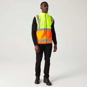 Unisex Hi-Vis Pro Full Zip Gilet - Image 3
