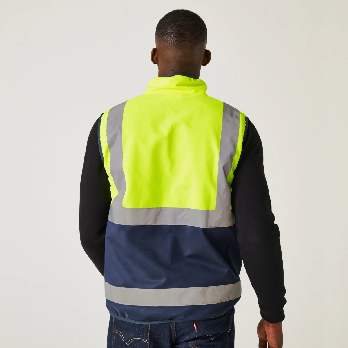 Unisex Hi-Vis Pro Full Zip Gilet - Image 5