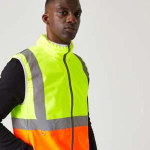 Unisex Hi-Vis Pro Full Zip Gilet - Image 7