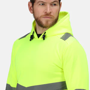 Unisex Hi-Vis Pro Two Tone Overhead Hoodie - Image 5